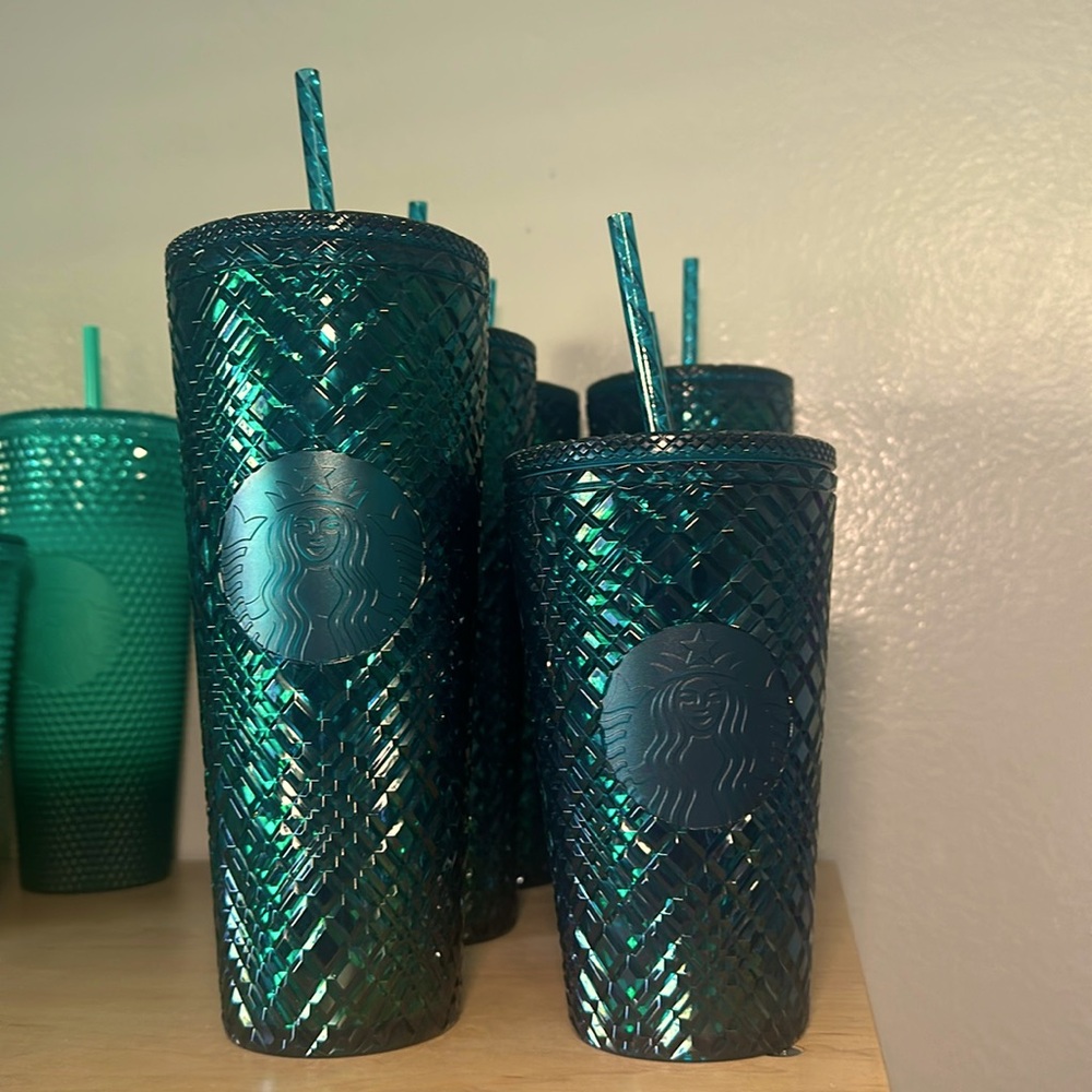 Starbucks 24oz Green diamond tumbler New